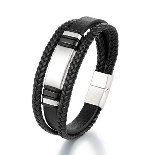Wholesale Men's Multilayer Leather Bracelet