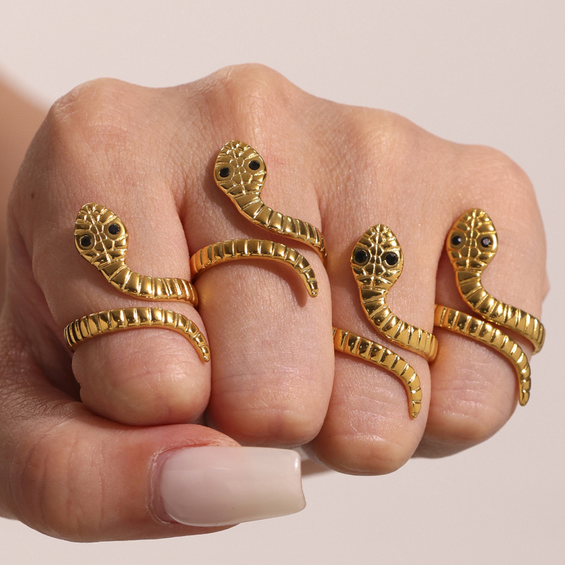 Wholesale Stainless Steel Snake Ring for Women