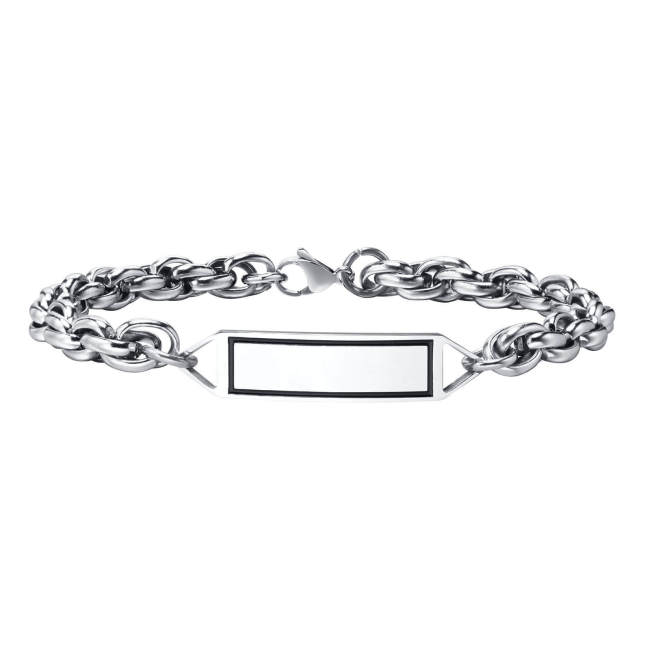 Wholesale Stainless Steel Personalized Rope Chain Bracelet