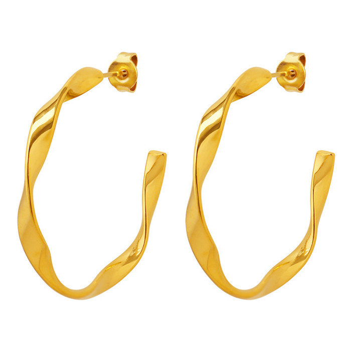 Wholesale Stainless Steel Möbius Earrings