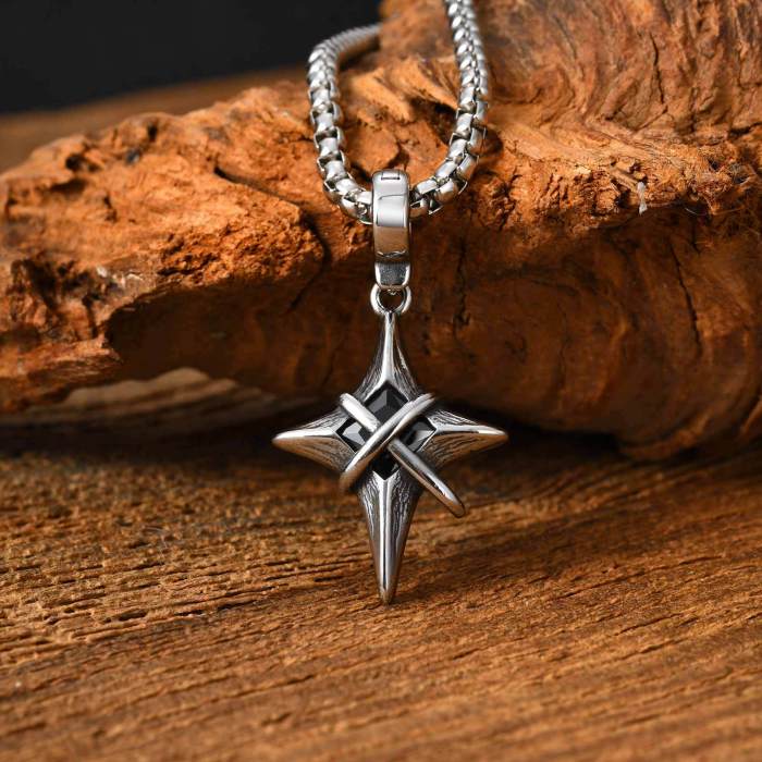 Wholesale Stainless Steel Star Pendant Necklace