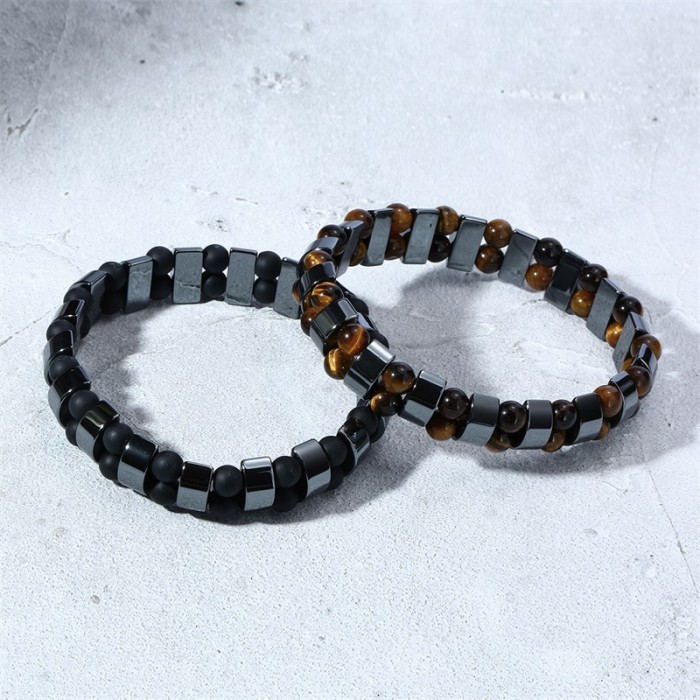 Wholesale Men's Hematite Bead Bracelet