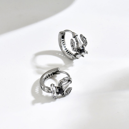 Wholesale Stainless Steel Sword Hoop Earrings