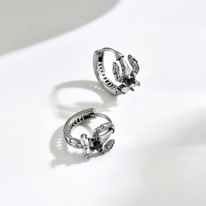 Wholesale Stainless Steel Sword Hoop Earrings