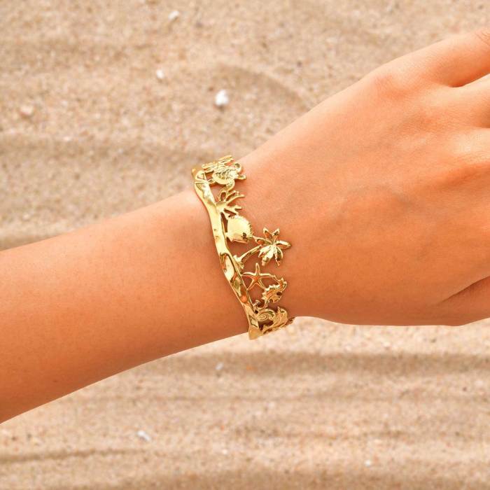 Wholesale Stainless Steel Coconut Shell Open Bangle