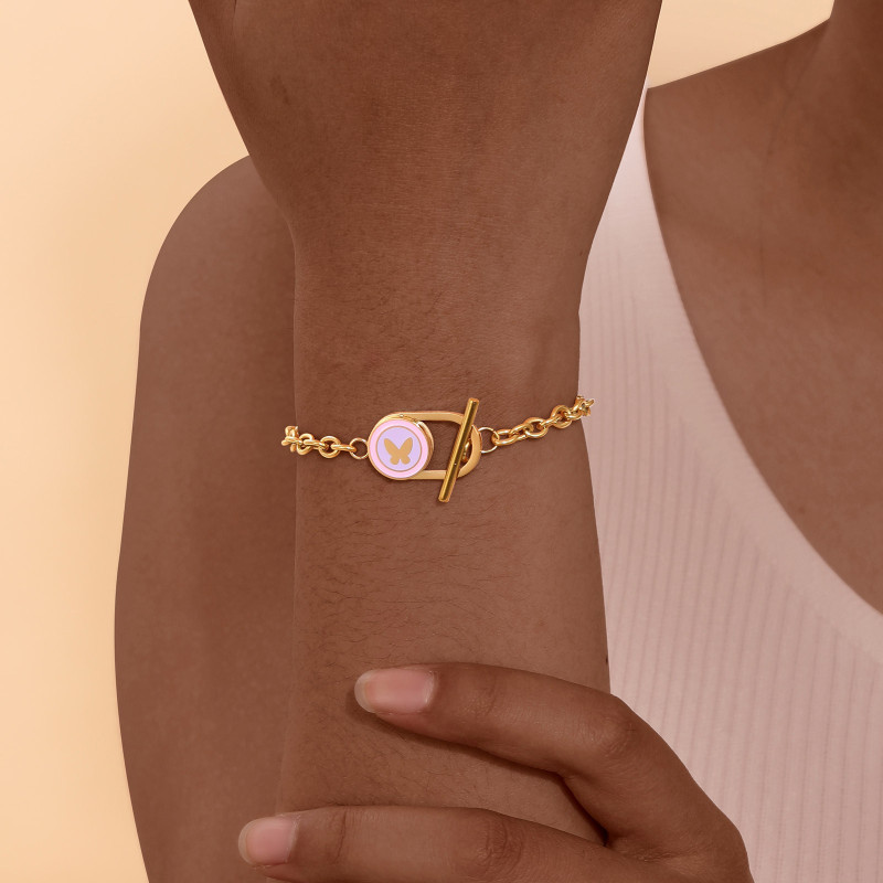 Wholesale Stainless Steel Fashion T-bar Bracelet