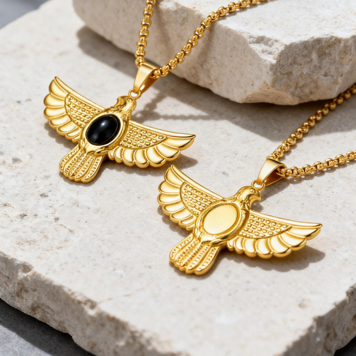 Wholesale 18K Gold Plated Stainless Steel Eagle Pendant