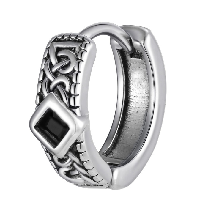 Wholesale Stainless Steel Cross Dangle Hoop Earrings