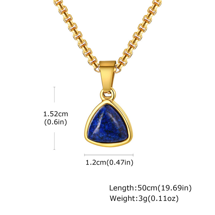 Wholesale Stainless Steel Natural Stone Pendant