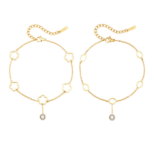 Wholesale Stainless Steel Openwork Charm Bracelet