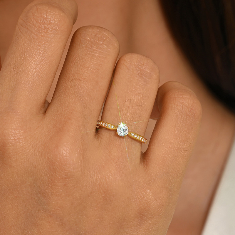 Wholesale Stainless Steel Solitaire Ring