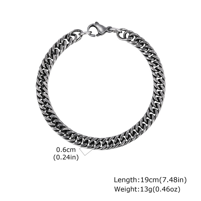 Wholesale Stainless Steel Cuban Link Bracelet