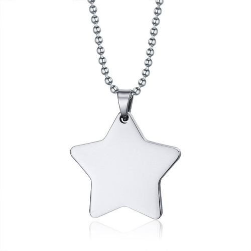 Wholesale Stainless Steel Custom Star Pendant Necklace
