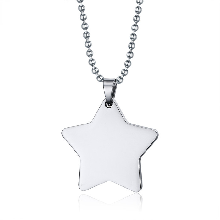 Wholesale Stainless Steel Custom Star Pendant Necklace