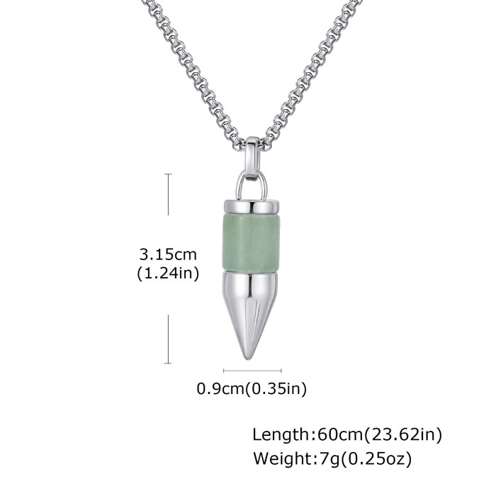 Wholesale Stainless Steel Bullet Pendant