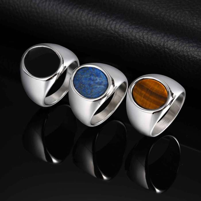 Wholesale Stainless Steel Classic Men's Seal Ring