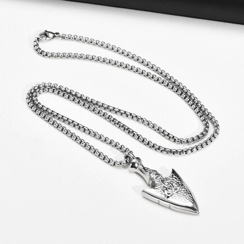 Wholesale Stainless Steel Celtic Arrow Pendant