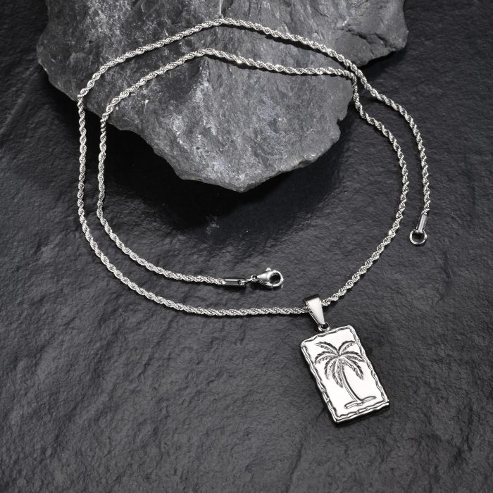 Wholesale Stainless Steel Coconut Tree Pendant