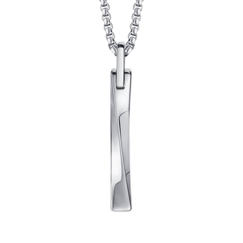 Wholesale Tungsten Twisted Bar Pendant