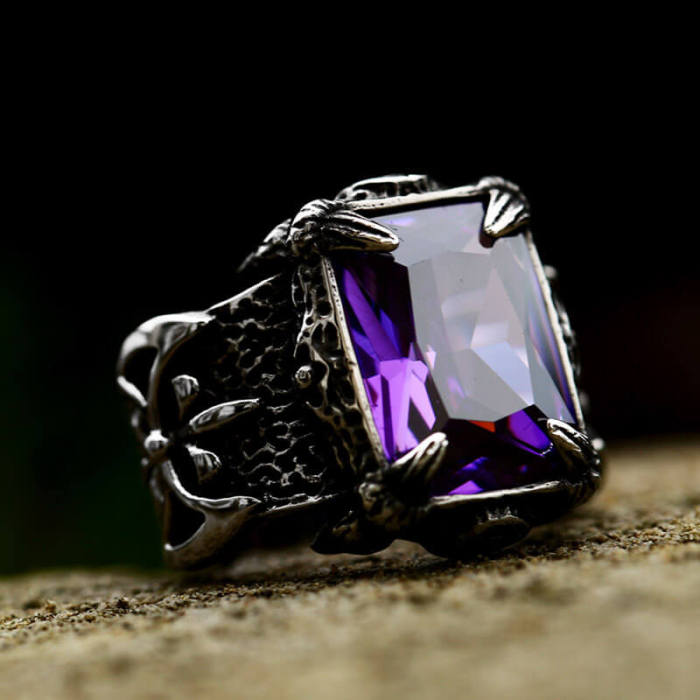 Wholesale Stainless Steel Gemstone Ring