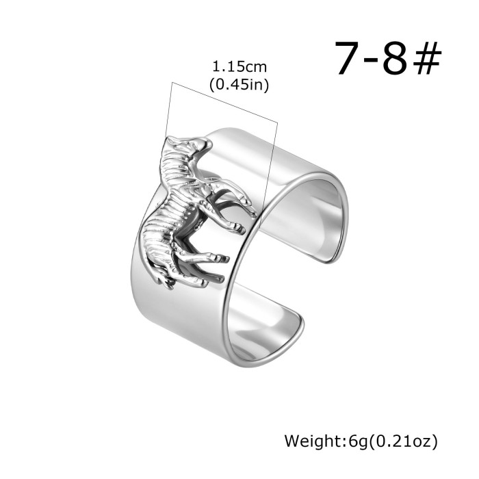 Wholesale Stainless Steel Animal Wrap Ring