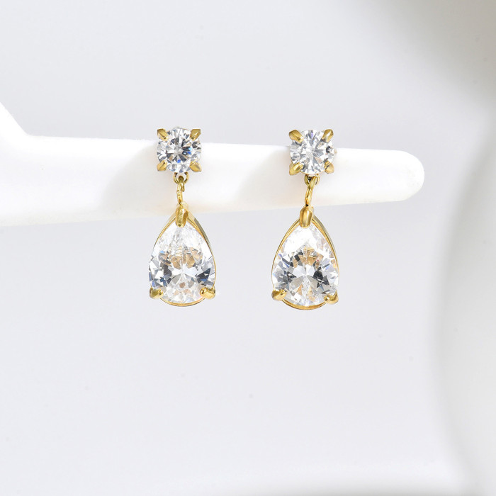 Wholesale Stainless Steel Teardrop Stud Earrings