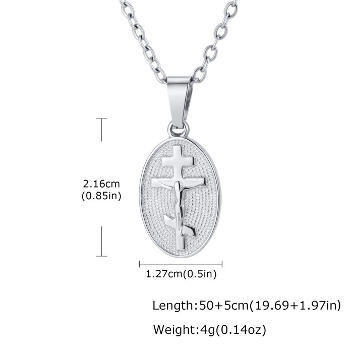 Wholesale Stainless Steel Orthodox Cross Necklace