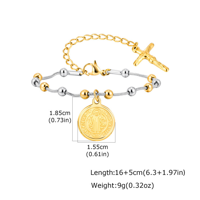 Wholesale Stainless Steel Madonna Bracelet