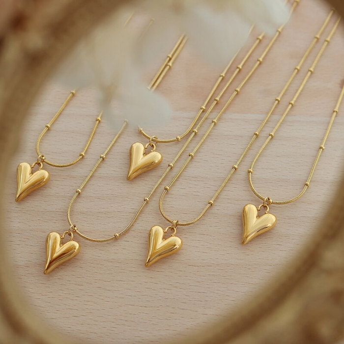 Wholesale Stainless Steel Love Juliet Necklace