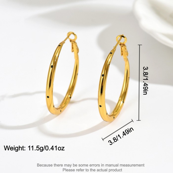 Wholesale Stainless Steel Chunky Hoop Earrings