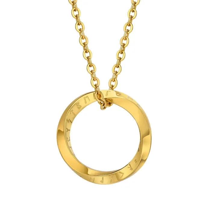 Wholesale Stainless Steel Viking Circle Pendant