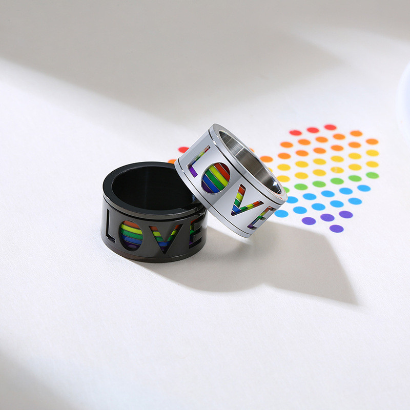 Wholesale Stainless Steel Rainbow Ring Near Me