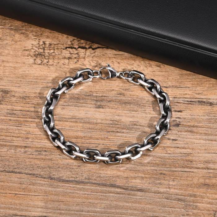 Wholesale Stainless Steel Mens Chunky Link Bracelet