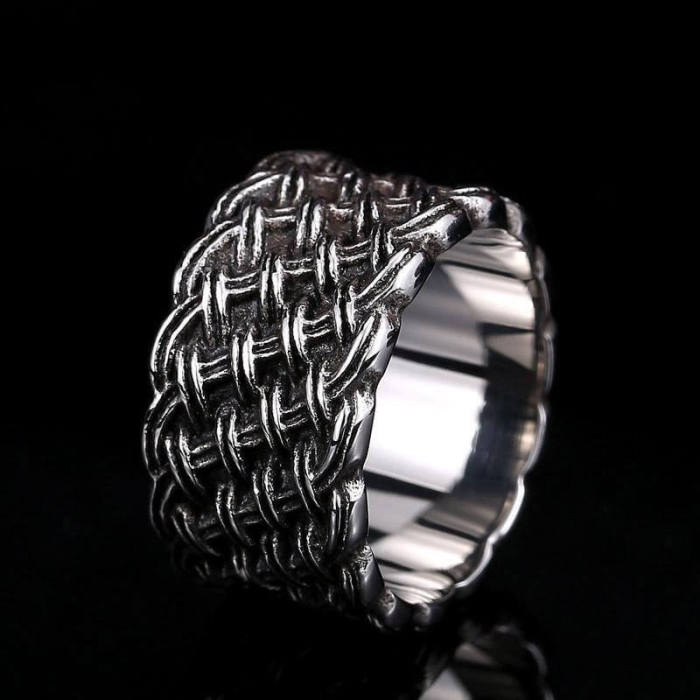 Wholesale Stainless Steel Mens Punk Celtic Knot Ring