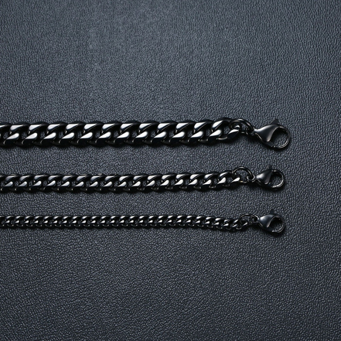 Wholesale Stainless Steel Classic Miami Cuban Link Necklace