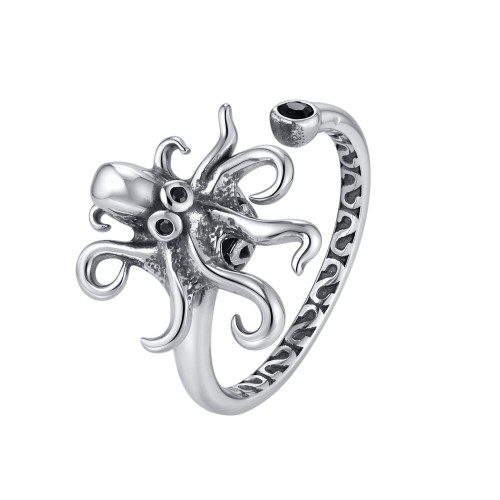 Wholesale Stainless Steel Gothic Octopus Ring