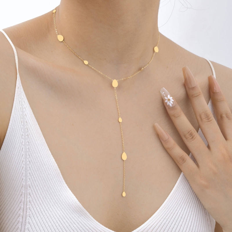 Wholesale Stainless Steel Long Fashion Necklace