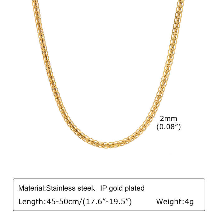 Wholesale Stainless Steel Braided Handmade Chain