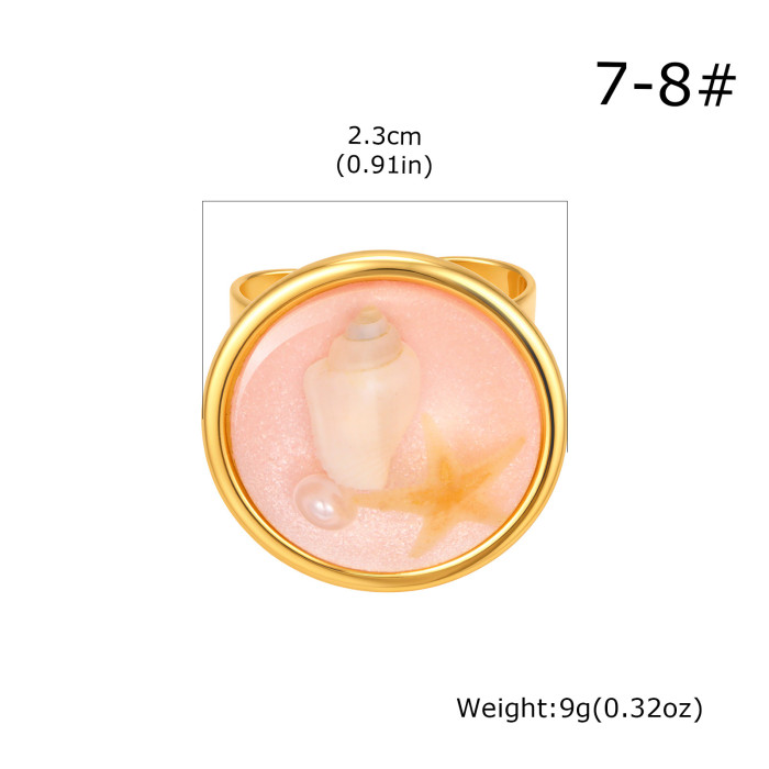 Wholesale Stainless Steel Coastal Girl Ring