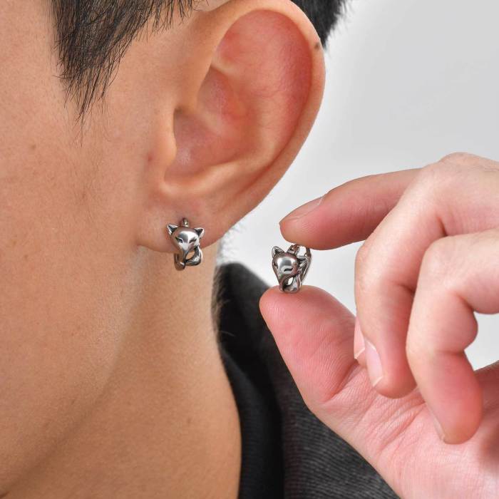 Cat Hoop Earrings Wholesale