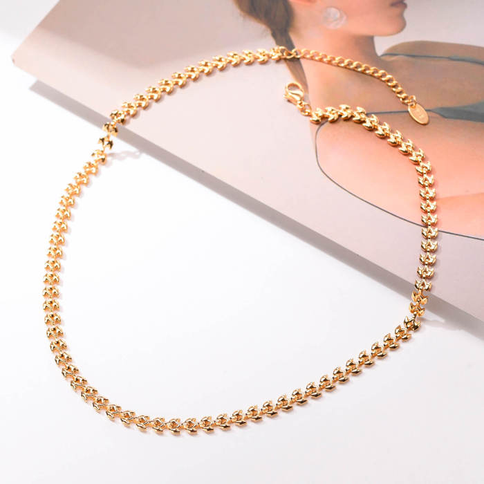 Wholesale Stainless Steel Elegant and Simple Women Necklaces