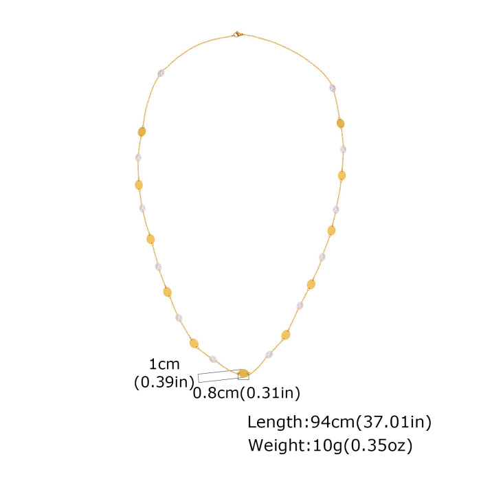 Wholesale Modern Aesthetic Layering Long Necklace