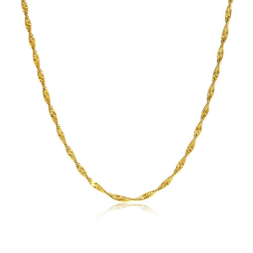 Wholesale Stainless Steel Twist Snake Bone Chain Necklace