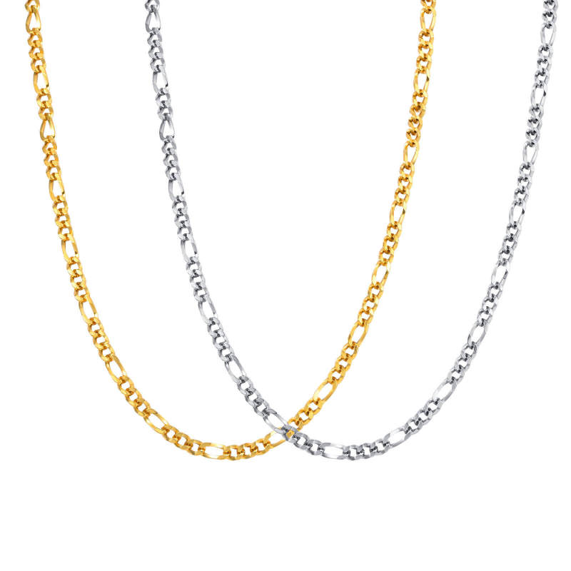 Wholesale Stainless Steel Figaro Chain Necklace