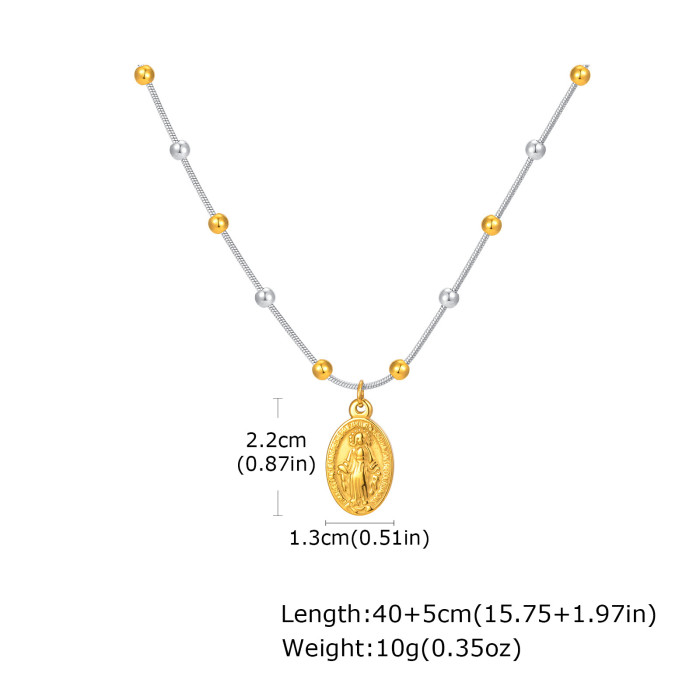 Wholesale Stainless Steel Madonna Pendant
