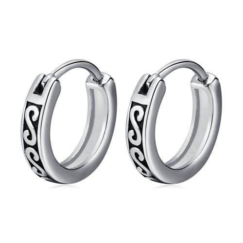 Wholesale Stainless Steel Men S Style Huggie Earrings