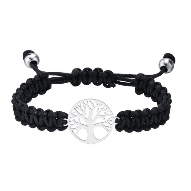 Wholesale Stainless Steel Tree of Life Braided Bracelet