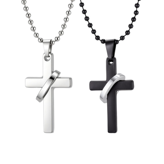 Wholesale Stainless Steel Interlocking Cross Pendant