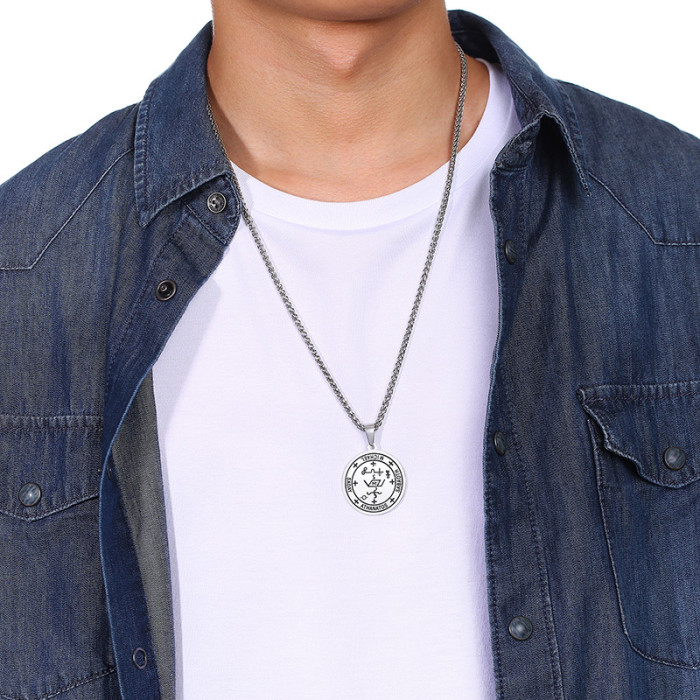 Wholesale Stainless Steel Pendant Amulet Magical Lucky Symbols