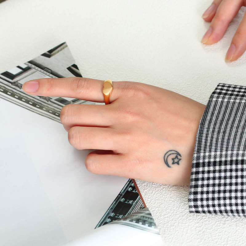 Wholesale Stainless Steel Engravable Heart Seal Ring